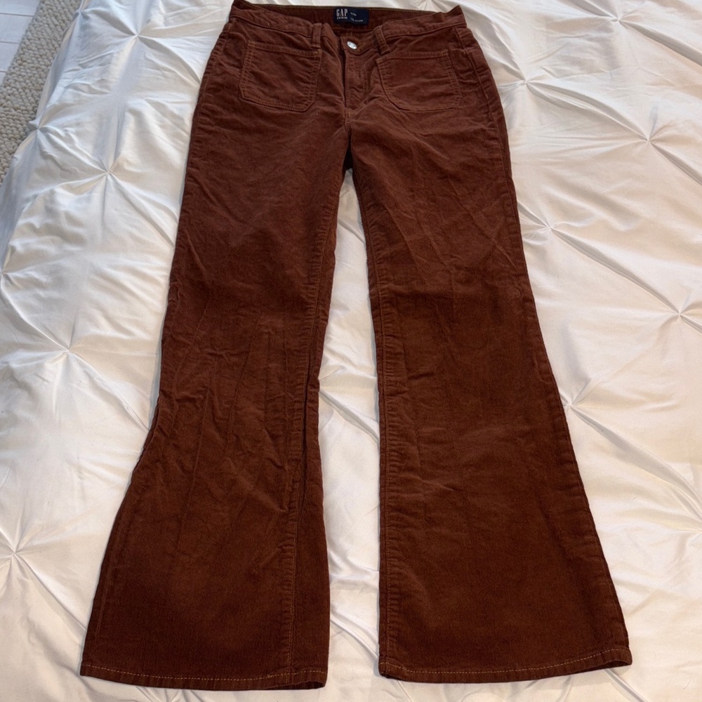 GAP Brown Corduroy Flare Pants